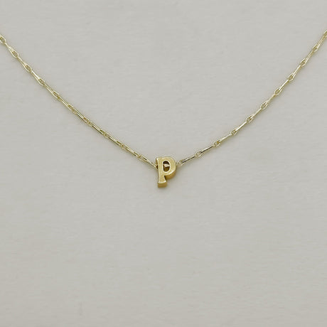 Tiny Initial Necklace by Jonesy Wood