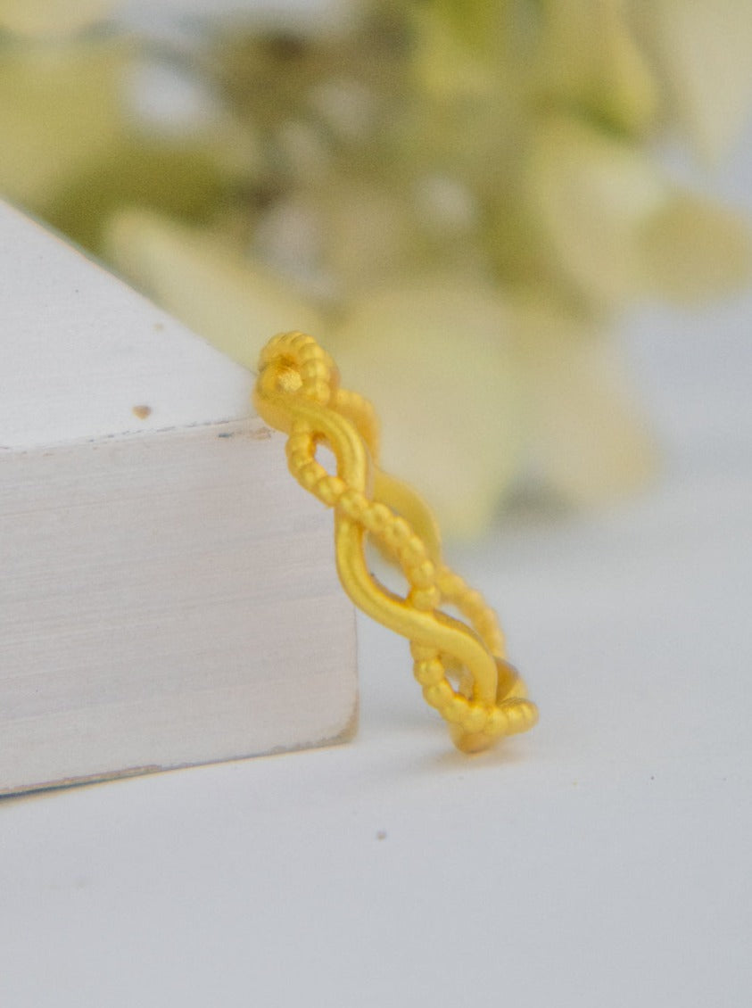 Entwined Rope Ring by Ash & Rose