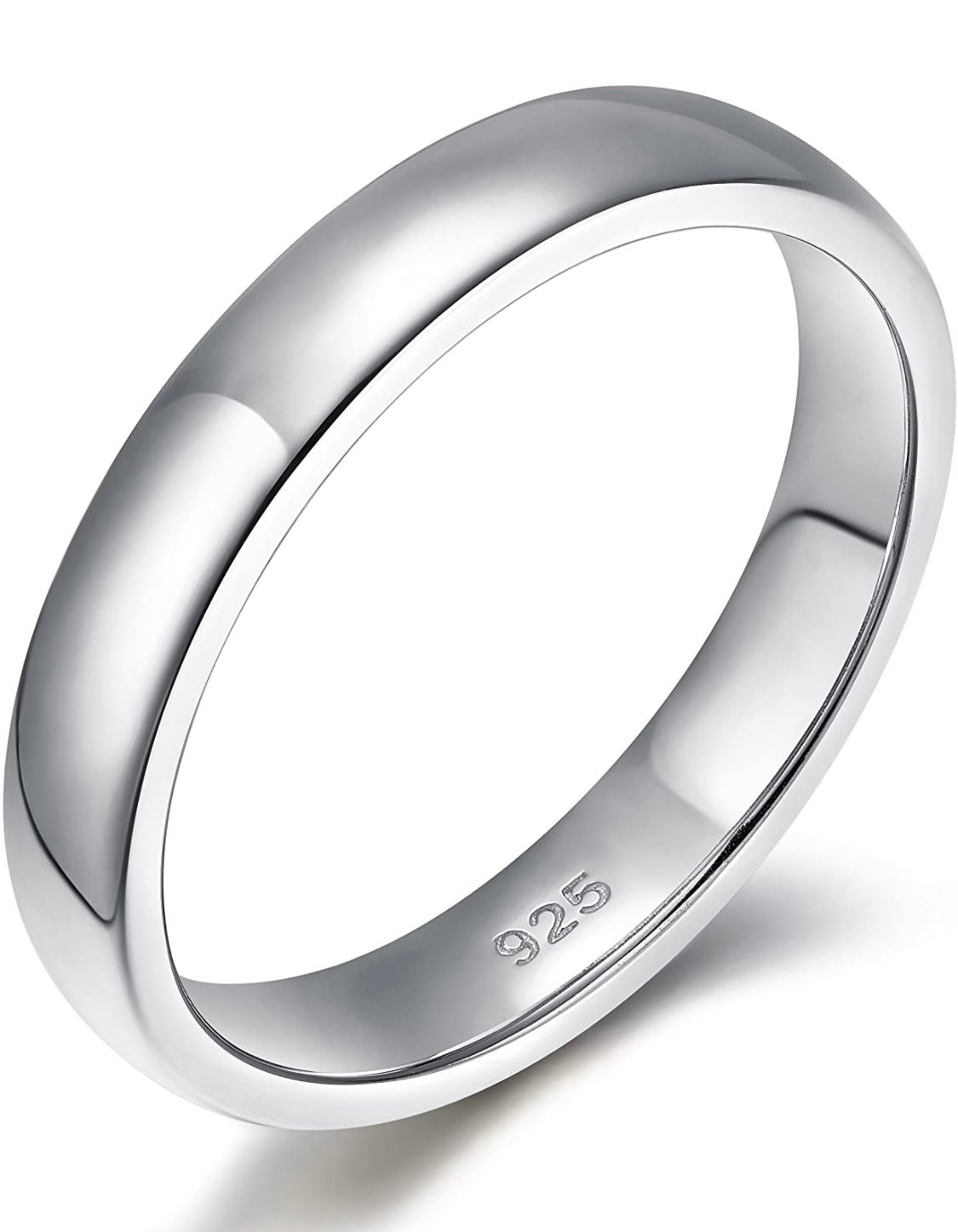 Solid 925 Sterling Silver Wedding Band Rings For Men And Women by Donatello Gian