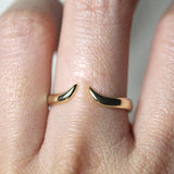 14k Horn Curve Ring by VicStoneNYC Fine Jewelry