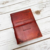 A Daring Adventure Helen Keller Quote Leather Journal - 7x5 by Soothi