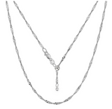 Solid 925 Sterling Silver Adjustable Chain Necklaces - 3 Style Options by Donatello Gian