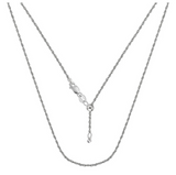 Solid 925 Sterling Silver Adjustable Chain Necklaces - 3 Style Options by Donatello Gian