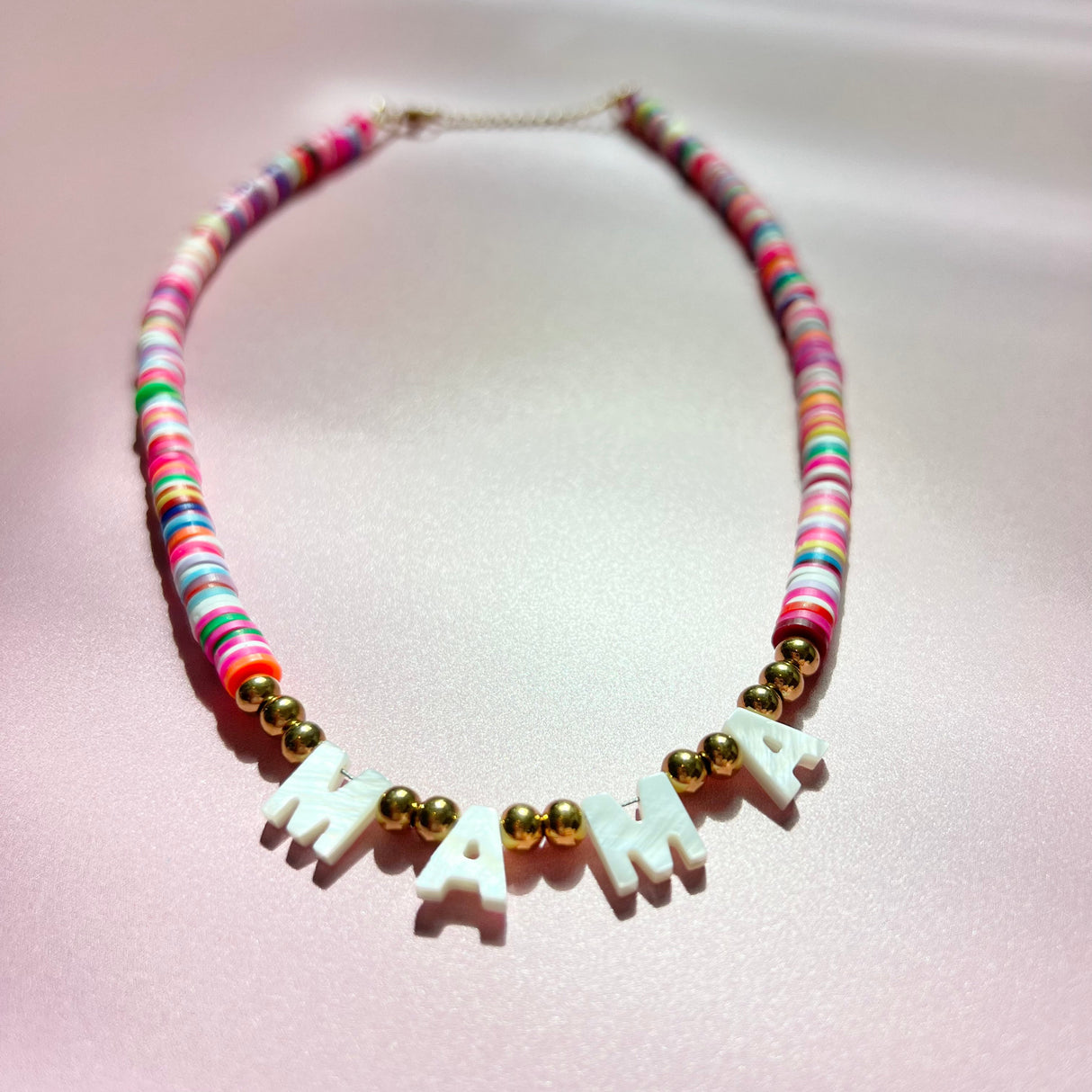 MAMA What The Shell Necklace- Rainbow by House of Baesics