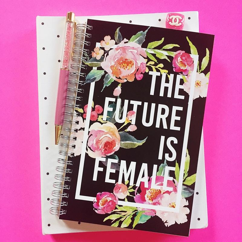 The Future Is Female :: Spiral Notebook by Effie's Paper