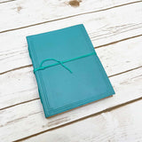 Blue Leather Journals - 8x6 Lined Pages by Soothi