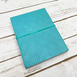 Blue Leather Journals - 8x6 Lined Pages by Soothi