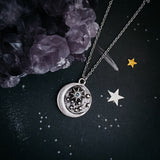 North Star Pendant Necklace with Opal by Yugen Handmade