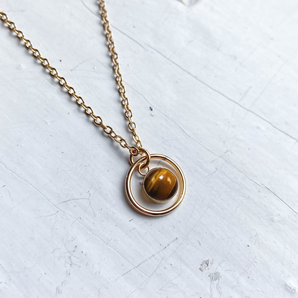 Rings of Saturn Mini Necklace by Yugen Handmade