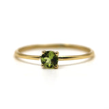 14k August Peridot Birthstone Gold Ring by VicStoneNYC Fine Jewelry