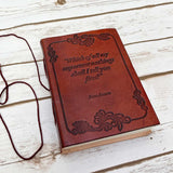 Important Nothings Jane Austen Quote Leather Journal - 7x5 by Soothi