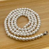 Freshwater Long 30 Inch Pearl Necklace by Donatello Gian