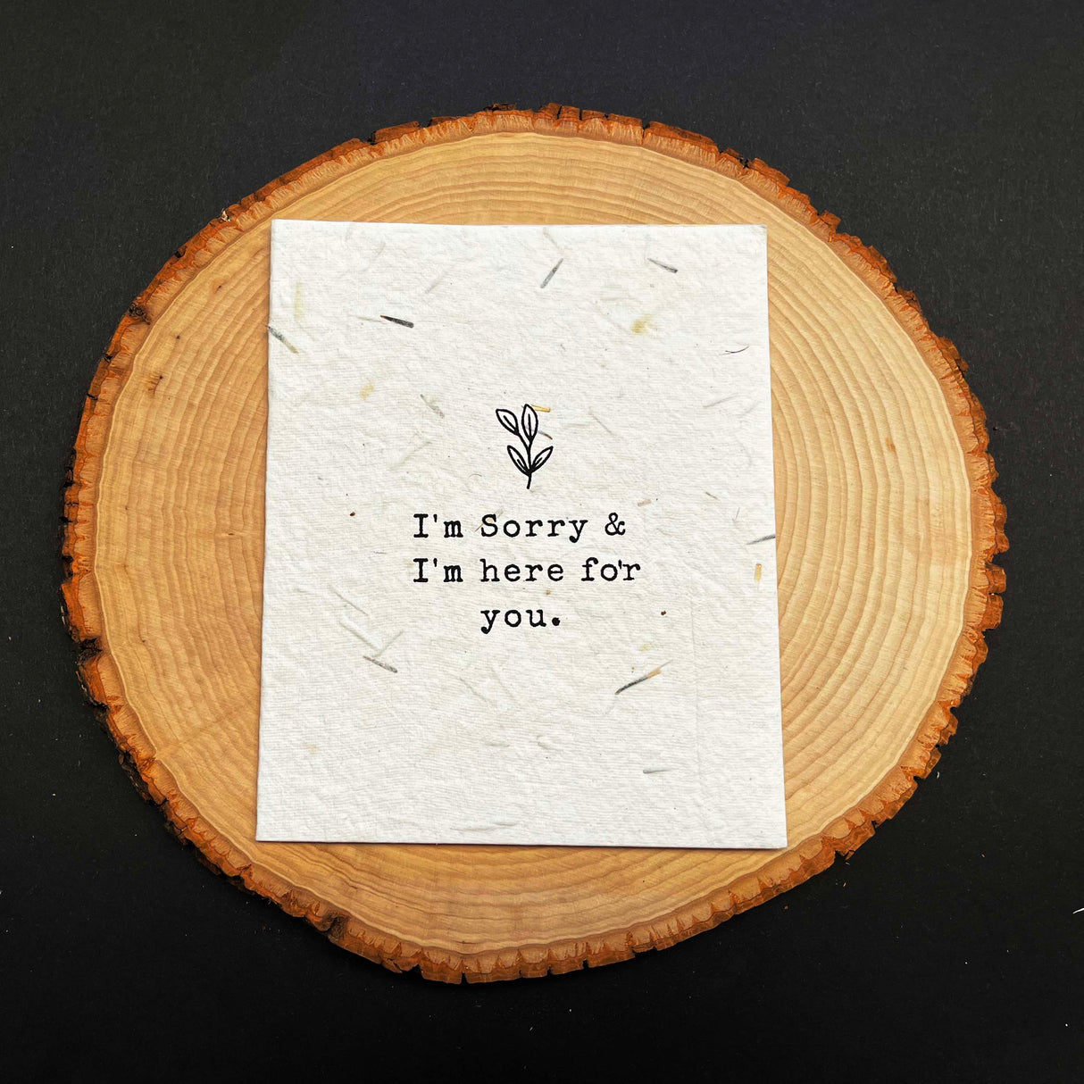 Seed Paper Plantable Card - I'm Sorry by Soothi