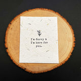 Seed Paper Plantable Card - I'm Sorry by Soothi