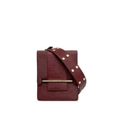 Paloma Box Bag + Celeste Wallet in Wine by Naissant NYC