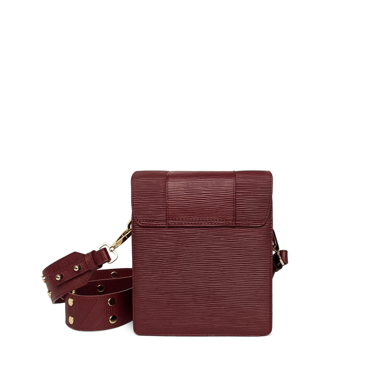 Paloma Box Bag + Celeste Wallet in Wine by Naissant NYC