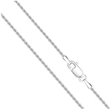 Solid Sterling Silver Rope Chain Choker Necklace - 3 Length Options by Donatello Gian