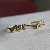 14k Customized Name Ring by VicStoneNYC Fine Jewelry