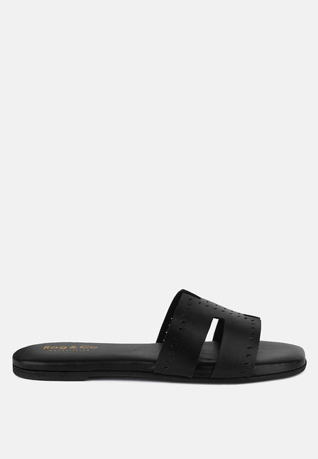 ivanka cut out slip on sandals by London Rag