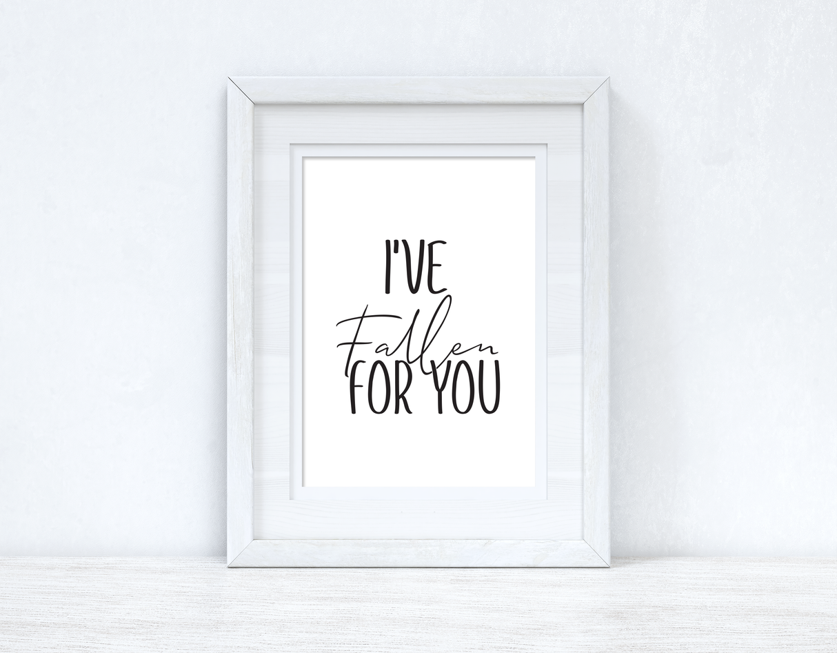 I've Fallen For You Autumn Seasonal Wall Home Decor Print by WinsterCreations™ Official Store