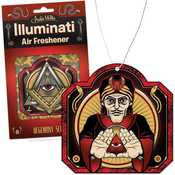 Illuminati Air Freshener in Hegemony Scent by The Bullish Store