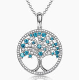 18K White Gold Tree of Life Necklace by Madame Pompadour