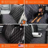 Multi-Function Split Rear Seat Cover with Hammock by 4Knines®