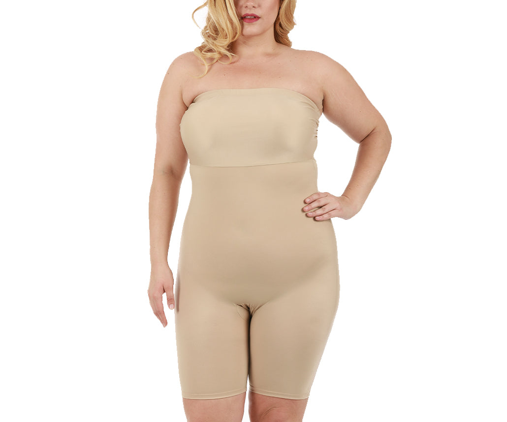 InstantFigure  Curvy Strapless Bandeau Shorts w/open gusset WBS011C by InstantFigure INC