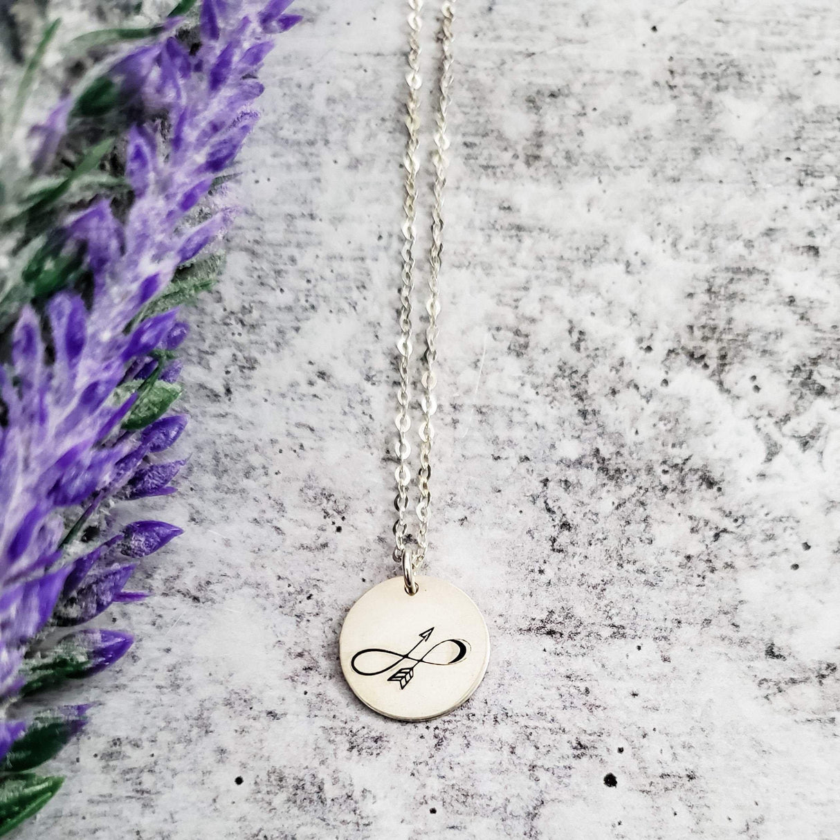 Infinity Arrow Forever Necklace by Salt and Sparkle