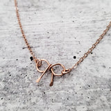 Infinity Knot Necklace for Bridesmaids by Salt and Sparkle