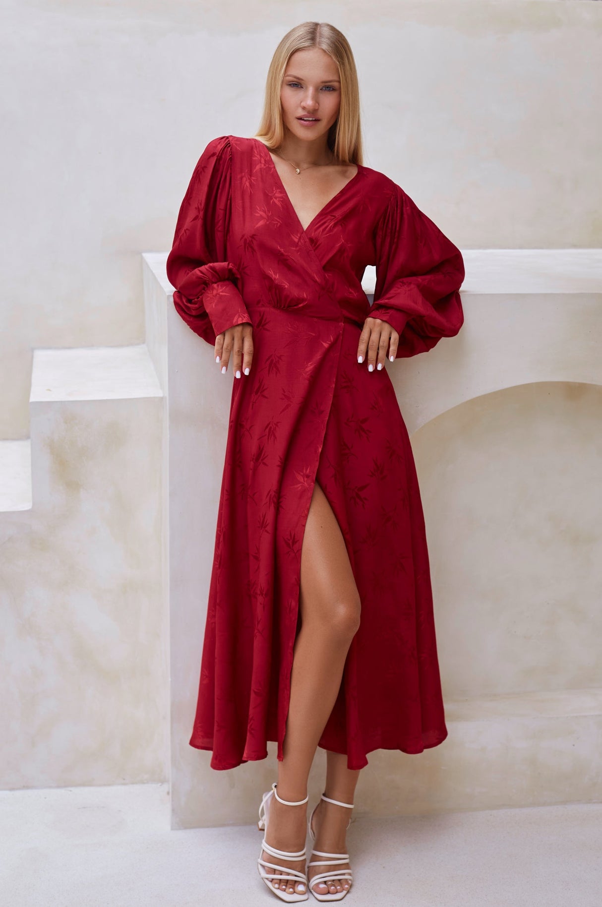 Isabella Long Sleeve Wrap Dress by ELF