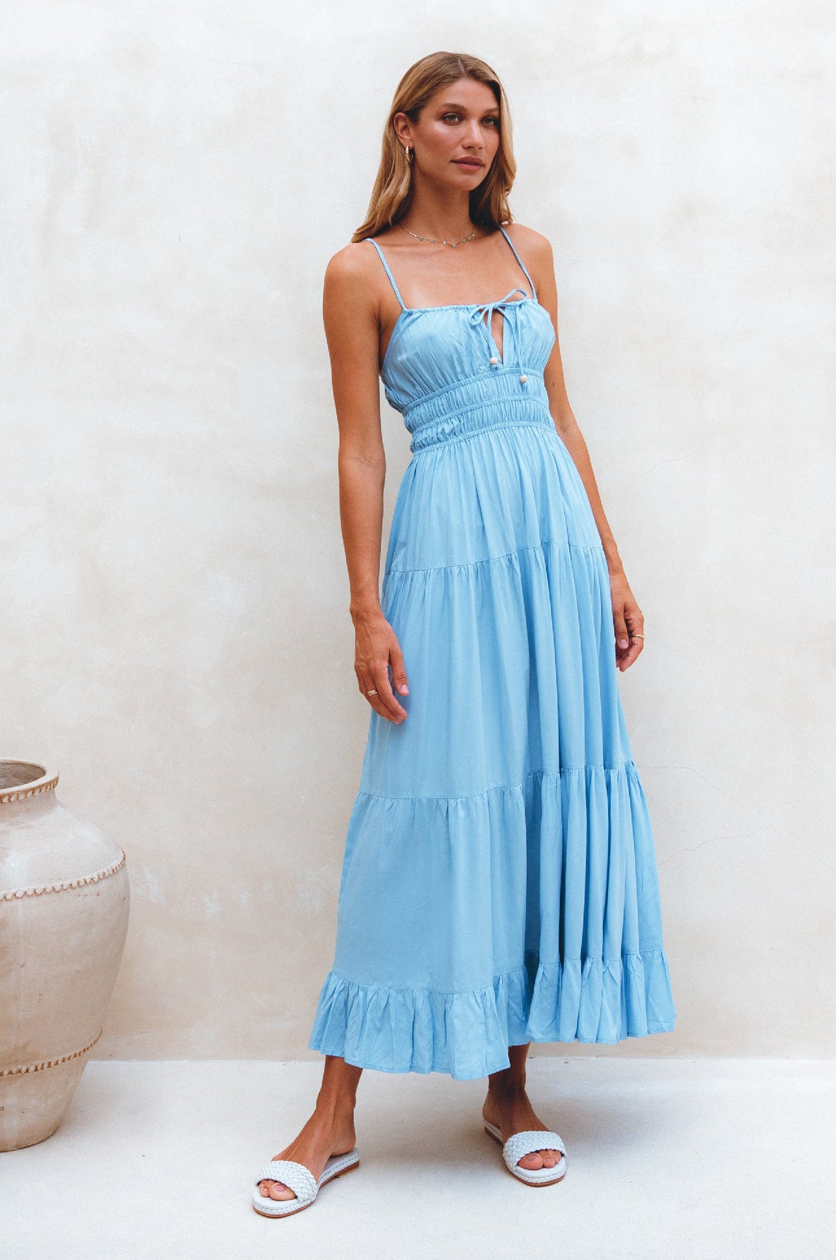 Isadora Tiered Maxi Dress by ELF