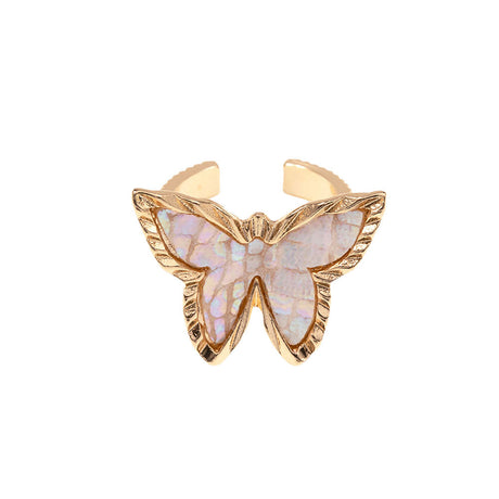 Patterned Butterfly Ring by Madeline Love