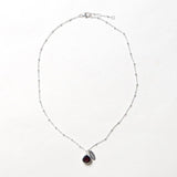 January Garnet Birthstone Necklace by Tiny Rituals