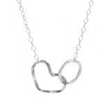 Namaste Necklace - Heart and Circle Infinity Necklace by Jennifer Cervelli Jewelry