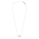 Namaste Necklace - Heart and Circle Infinity Necklace by Jennifer Cervelli Jewelry