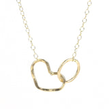 Namaste Necklace - Heart and Circle Infinity Necklace by Jennifer Cervelli Jewelry