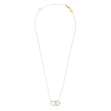 Namaste Necklace - Heart and Circle Infinity Necklace by Jennifer Cervelli Jewelry