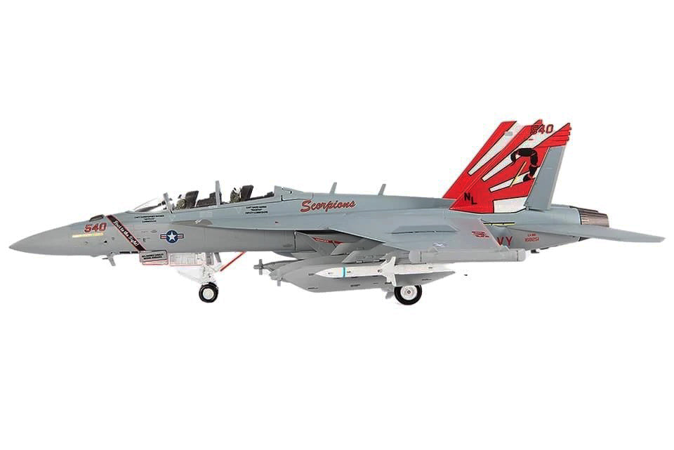 Boeing EA-18G Growler Aircraft "VAQ-132 Scorpions" United States Navy 1/72 Diecast Model by JC Wings