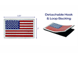 Tactical USA Flag Patch with Detachable Backing by Jupiter Gear