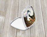 White Egret Compact Mirror JMK1214SCM by Caroline's Treasures