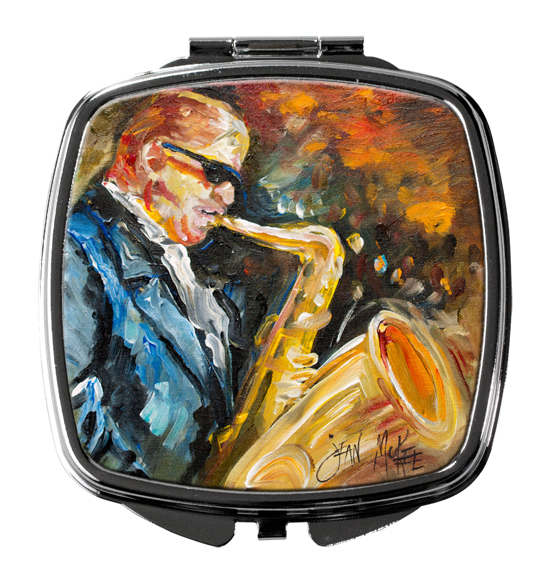 Jazz Sazophone Compact Mirror JMK1277SCM by Caroline's Treasures