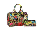 Fashion Leo Flower Satchel with wallet by hfstylish