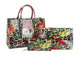 Fashion Leo Flower Satchel Set with wallet by hfstylish