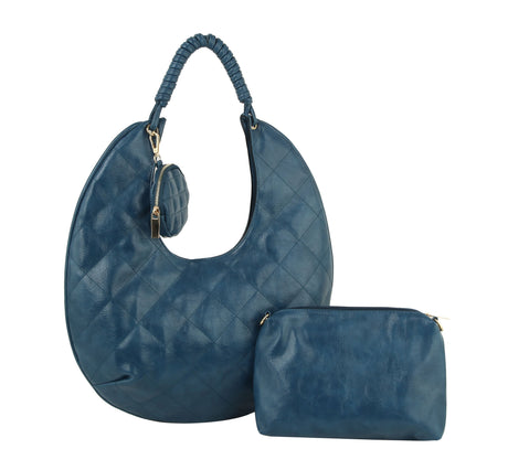 Fashion Quilted Hobo with Coin Purse and Pouch by hfstylish