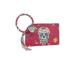 Fashion Calavera Skull Printed Wristlet Clutch by hfstylish