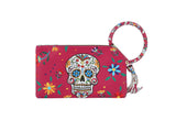 Fashion Calavera Skull Printed Wristlet Clutch by hfstylish