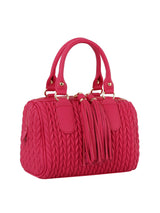 Braided satchel with tassel by hfstylish