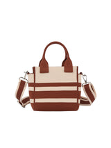 Color block striped tote crossbody by hfstylish