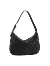 Weaved half moon shoulder bag by hfstylish